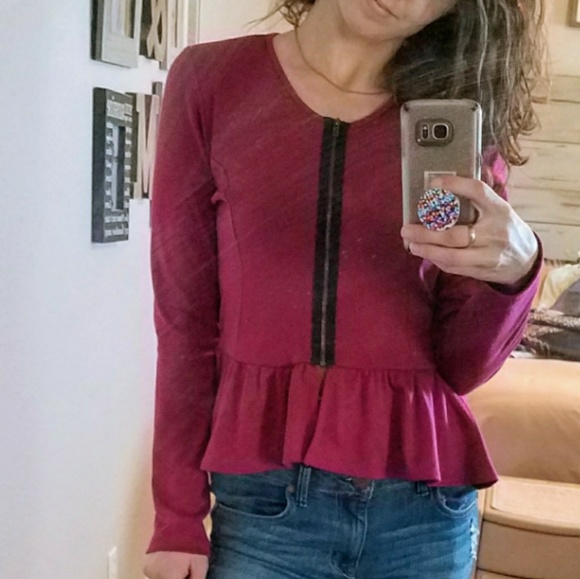 Living Doll Peplum Top - Picture 4 of 4